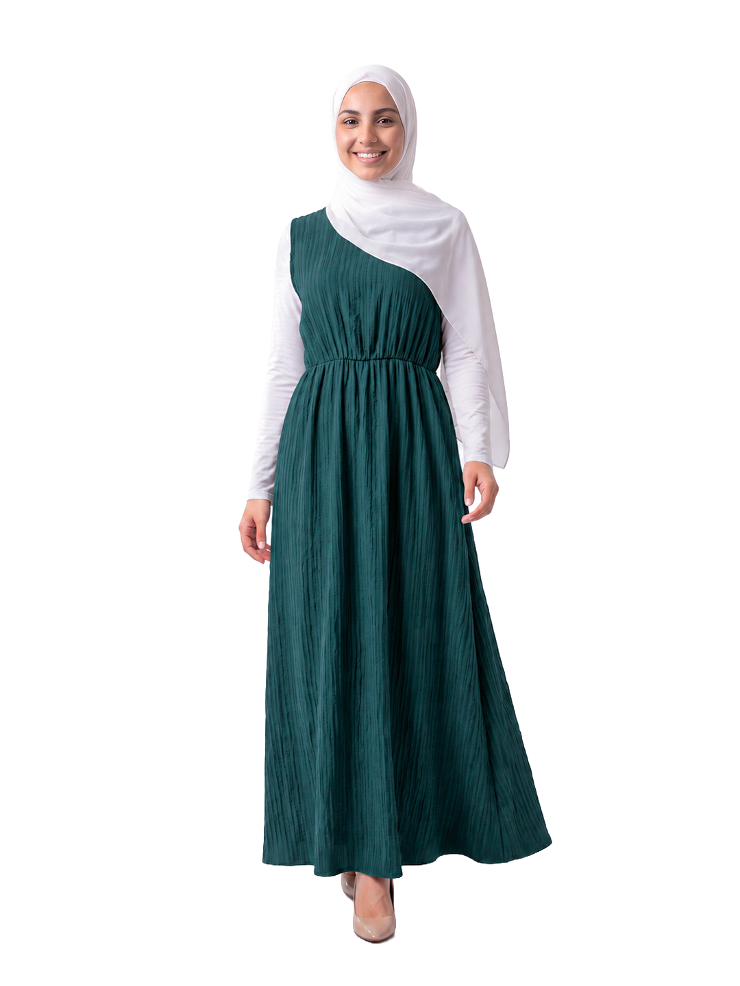 Safa Olive Flow Dress