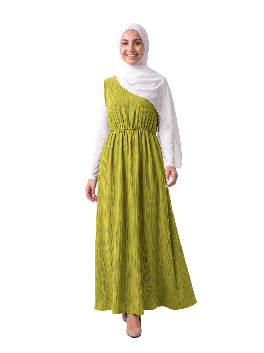Safa Teal Flow Dress